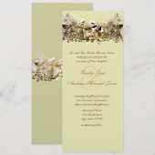 Tortelduifjes - uitnodiging tot weduwschap (Voorkant / Achterkant)