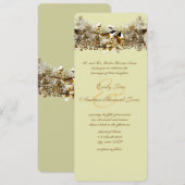  Tortelduifjes - uitnodiging tot weduwschap (Voorkant / Achterkant)