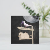 Tortelduifjes - Uitnodigingen voor nachtweduwen me (Staand voorkant)