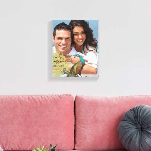 Tortelduifjes Uw Foto Verpakt Canvas (Insitu (Woonkamer))