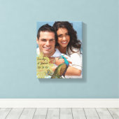 Tortelduifjes Uw Foto Verpakt Canvas (Insitu (Houten vloer))