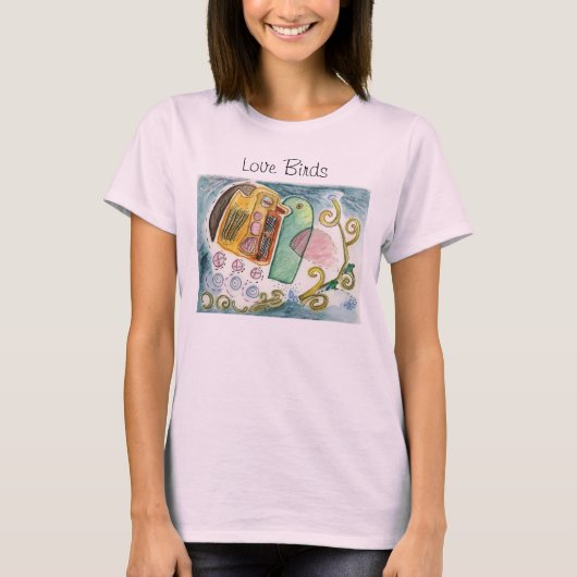Tortelduifjes Valentijn T Shirt (Voorkant)