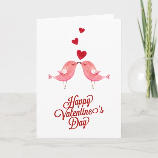 Tortelduifjes Valentijn's Day Kaart (Voorkant)