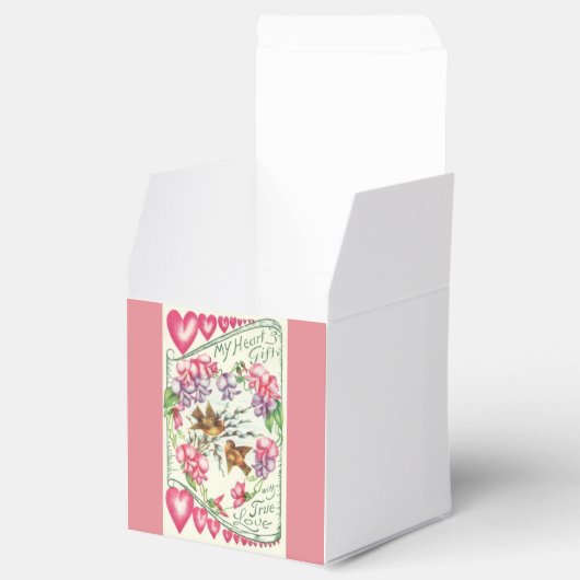 Tortelduifjes  Valentijnsdag Bedankdoosjes (Geopend)