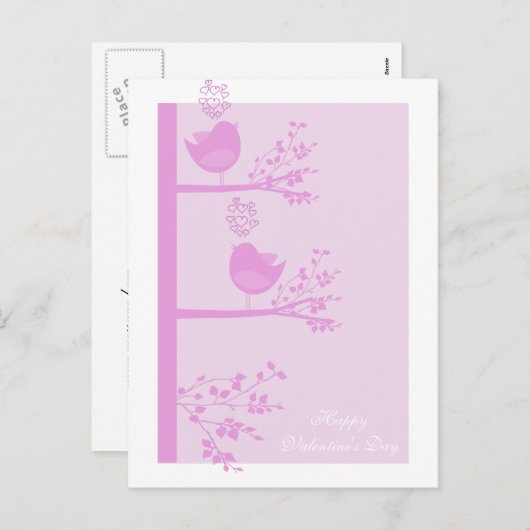 Tortelduifjes Valentijnsdag Briefkaarten (Voorkant / Achterkant)