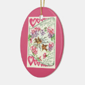  Tortelduifjes Valentijnsdag Ornament (Links)