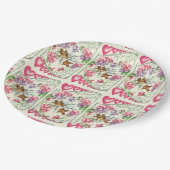 Tortelduifjes Valentijnsdag Papieren Borden Papieren Bordje (Gekanteld)