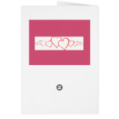 Tortelduifjes  Valentijnsdag Roze notitie Kaart (Achterkant)