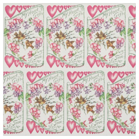 Tortelduifjes  Valentijnsdag Stof (Swatch)