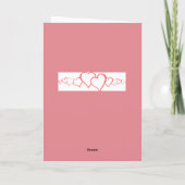 Tortelduifjes  Valentijnsdag Wenskaart Feestdagen Kaart (Achterkant)