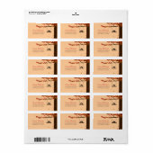 Tortelduifjes Vallende Hart Adresetiketten Etiket (Full Sheet)