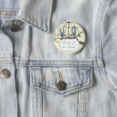  Tortelduifjes van Bluebird Wedding Badges Ronde Button 5,7 Cm (In situ)
