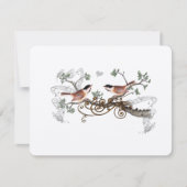  Tortelduifjes van Chickadee Wedding RSVP (Voorkant)