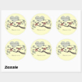  Tortelduifjes van Chickadee Wedding Stickers (Vel)