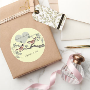  Tortelduifjes van Chickadee Wedding Stickers