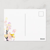 Tortelduifjes van de lente briefkaart (Achterkant)