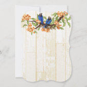  Tortelduifjes van koraal en zeemacht Tea Stain Kaart (Achterkant)