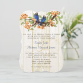  Tortelduifjes van koraal en zeemacht Tea Stain Kaart (Staand voorkant)