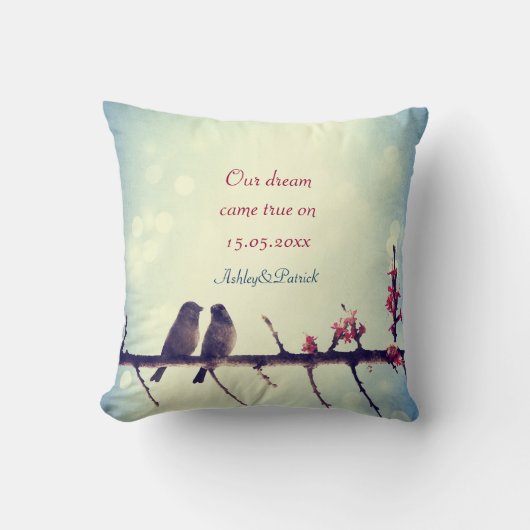 Tortelduifjes verhaal 2 Weddenschap Kussen (Voorkant)