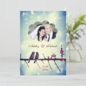 Tortelduifjes verhaal - voeg je foto toe kaart (Staand voorkant)