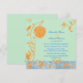 Tortelduifjes: Verloving Uitnodigingen (Voorkant / Achterkant)