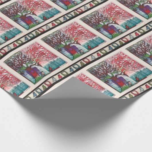 Tortelduifjes Verpakkingspapier Cadeaupapier (Hoek)