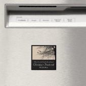 Tortelduifjes, vierkant De datummagneet opslaan Magneet (Insitu (Vaatwasser))