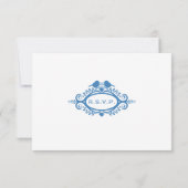 Tortelduifjes Vine Pattern R.S.V.P. RSVP Kaartje (Achterkant)