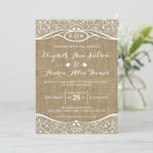 Tortelduifjes Vine Pattern Weddenschap Kaart (Staand voorkant)