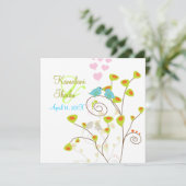 Tortelduifjes, voeg uw achtergrond toe.. kaart (Staand voorkant)