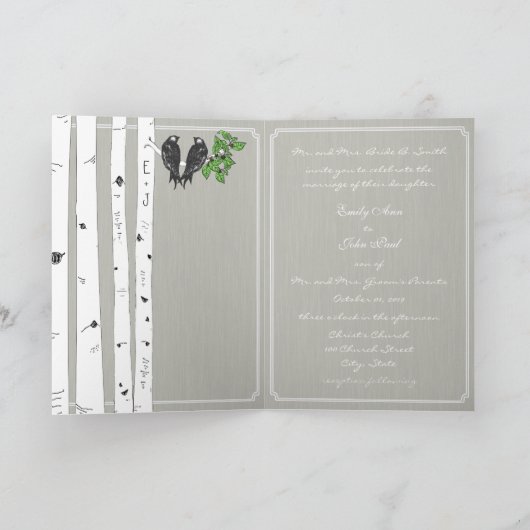  Tortelduifjes - Vogelbomen tijdens de bruiloft (Binnen)