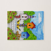 Tortelduifjes Vogelhuisjes Puzzle Legpuzzel (Horizontaal)