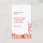 Tortelduifjes Vogelkooi Spa Salon Visitekaartje (Achterkant)