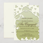 Tortelduifjes voor eeuwig op pastelzonneolijven kaart (Voorkant / Achterkant)