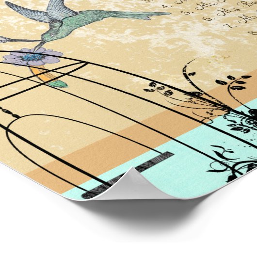  Tortelduifjes voor kalkoenen Poster (Hoek)