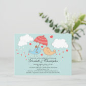 Tortelduifjes Vrijgezellenfeest Kaart (Staand voorkant)