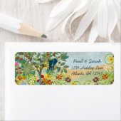  Tortelduifjes Vruchtbomen Damask Hills Etiket (Insitu)