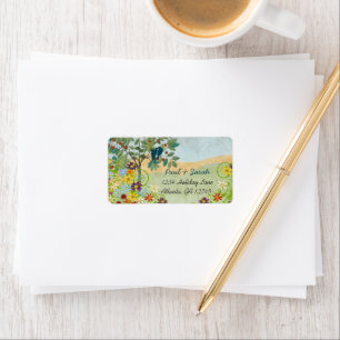  Tortelduifjes Vruchtbomen Damask Hills Etiket