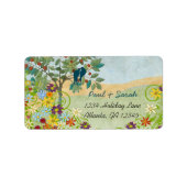  Tortelduifjes Vruchtbomen Damask Hills Etiket (Voorkant)