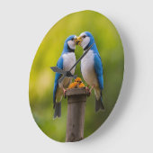 Tortelduifjes wandklok (Hoek)