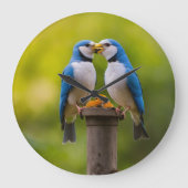 Tortelduifjes wandklok (Voorkant)