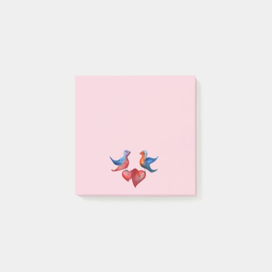 Tortelduifjes Waterverf Kunst Post-it Notities Post-it® Notes (Voorkant)
