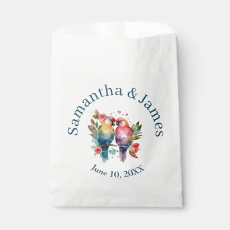 Tortelduifjes Waterverf Pastels Bedankzakje