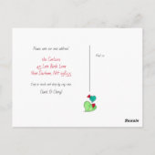 Tortelduifjes We hebben nieuwe adresaankondiging v Briefkaart (Achterkant)