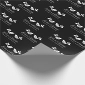 Tortelduifjes Weddenschap Gift Custom Bride and Gr Cadeaupapier (Hoek)