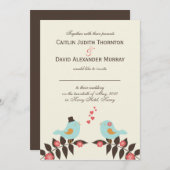 Tortelduifjes Weddenschap Kaart (Voorkant / Achterkant)