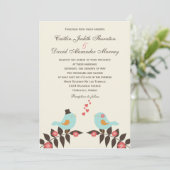 Tortelduifjes Weddenschap Kaart (Staand voorkant)