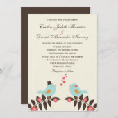 Tortelduifjes Weddenschap Kaart (Voorkant / Achterkant)