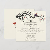 Tortelduifjes Weddenschap Kaart (Voorkant / Achterkant)