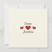 Tortelduifjes Weddenschap Kaart (Achterkant)